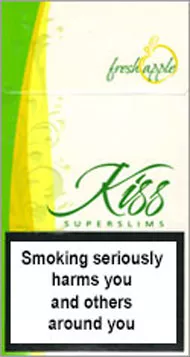 Kiss Super Slims Fresh Apple 100's